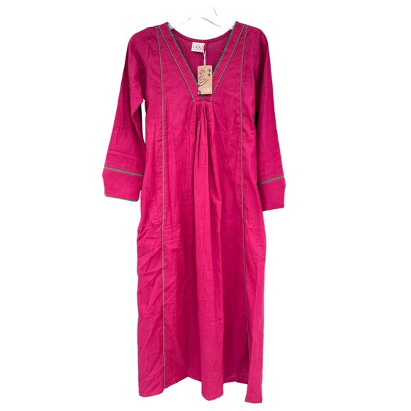 UDD Hot Pink Anarkali Womens size M Medium Kaftan Dress - Picture 2 of 16